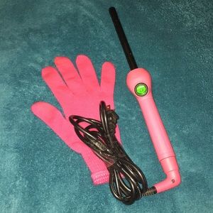Wand curling iron